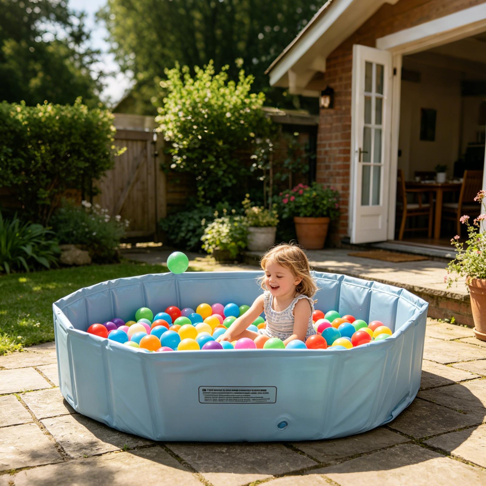 Outdoor Kid Friendly - 屋外折りたたみ式ペット用プール、子供用ポータブルプール、猫や犬用バスタブ、家庭やパーティー用のポータブルゲームスペース