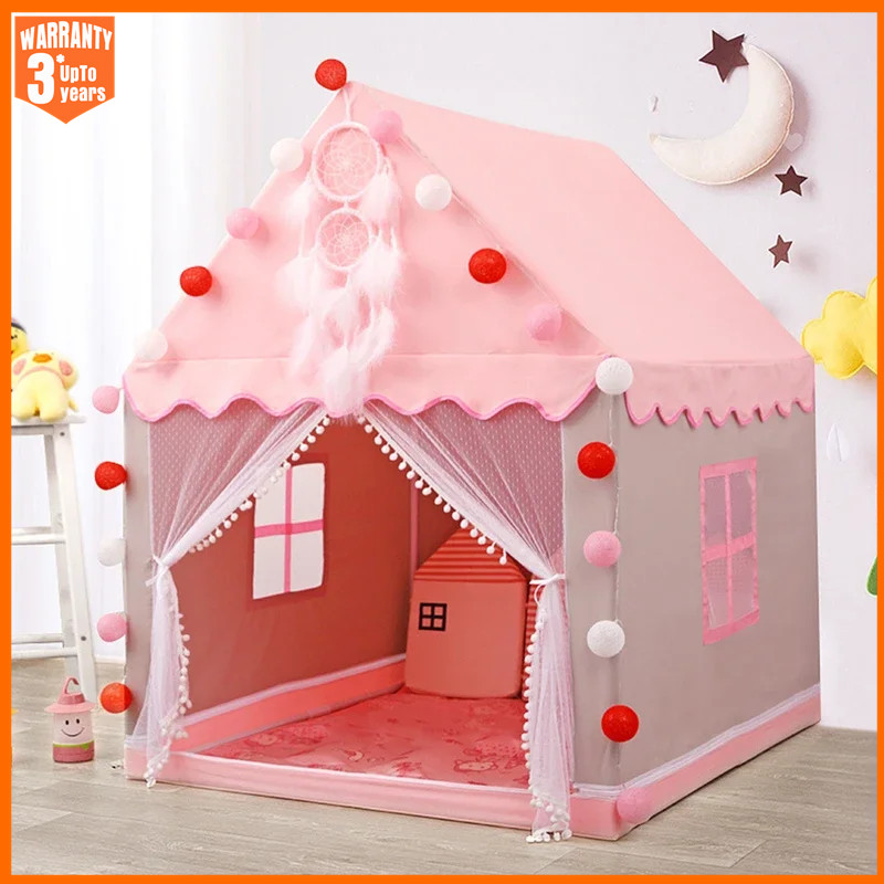Kids Outdoor House Accessories - 子供プレイテントプリンセスキャッスルハウス子供部屋漫画屋内屋外劇場折りたたみ装飾テントおもちゃクリスマスギフト女の子