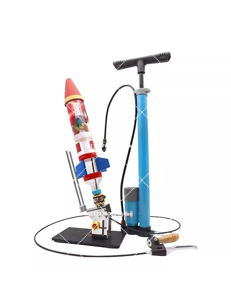 Kids Outdoor Water Play - パラシュート付き水ロケットランチャー、子供用DIYクラフトセット（屋外遊び用）