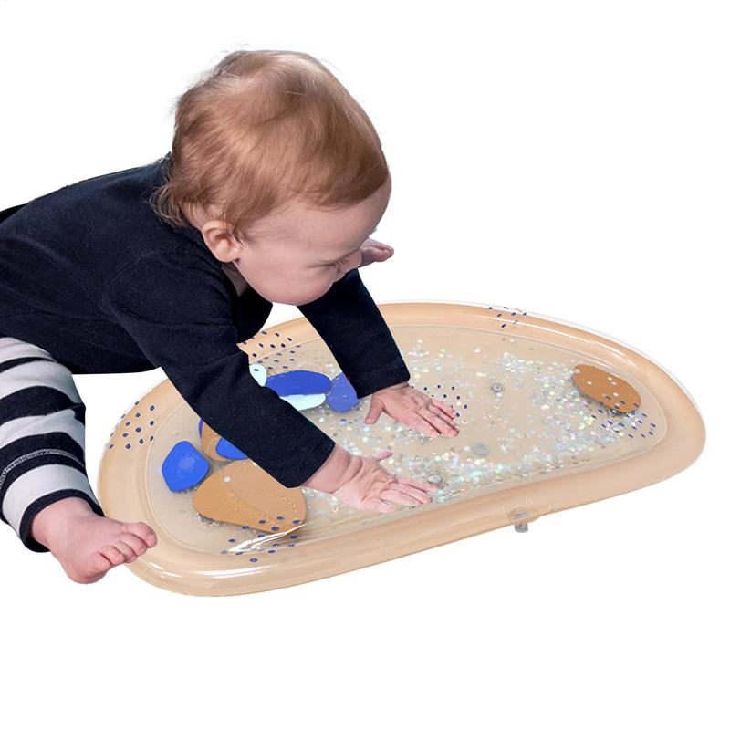 Kids Outdoor Nature Play - 1pc 大型ベビー遊び水マットビーチスプレーマット屋外ゲームおもちゃ PVC インフレータブル大型肥厚プレイマットクッションキッズギフト