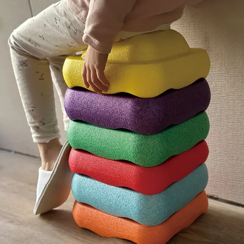 Stepping Stone Foam - バランス踏み石、バランス訓練、学校の屋外用玩具、楽しい感覚玩具、クリスマス感謝祭の贈り物