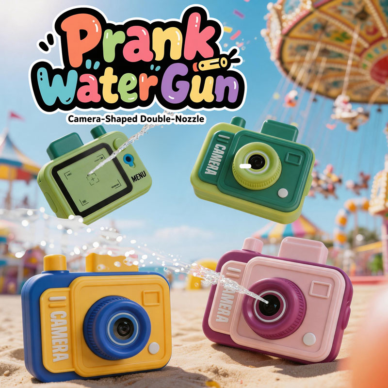 Kids Outdoor Water Play - 両面水鉄砲カメラ水遊び銃面白い子供用屋外夏プールビーチ水遊びおもちゃ親子インタラクティブゲーム