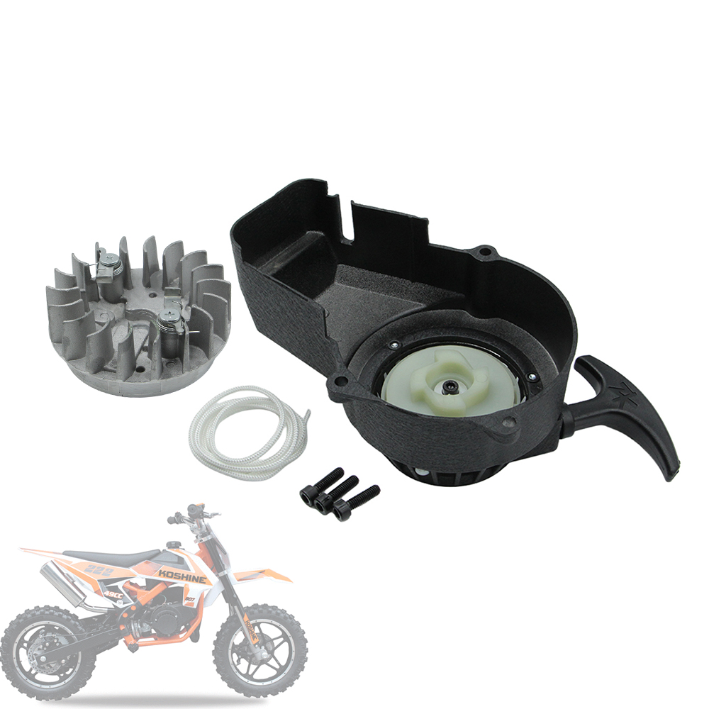 Kids Outdoor Quad - 合金簡単リコイルプルスターターフライホイール 2 ストロークエンジン 47cc 49cc ミニモトダートバイクポケットロケットバイク子供クワッド