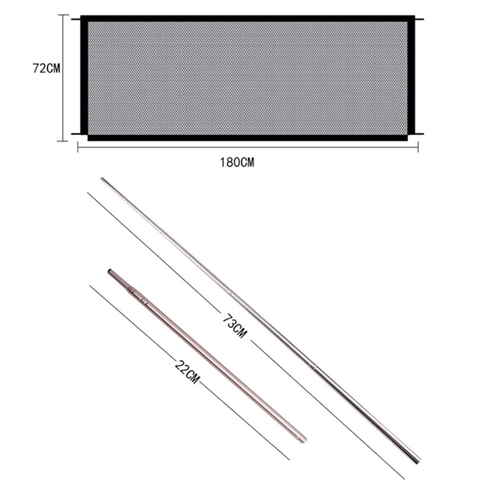 Kids Outdoor Fence - AT33 2X マジックゲート ポータブル折りたたみメッシュベビーセーフティフェンシングゲート保護 室内および屋外安全ガード 子供とペット用