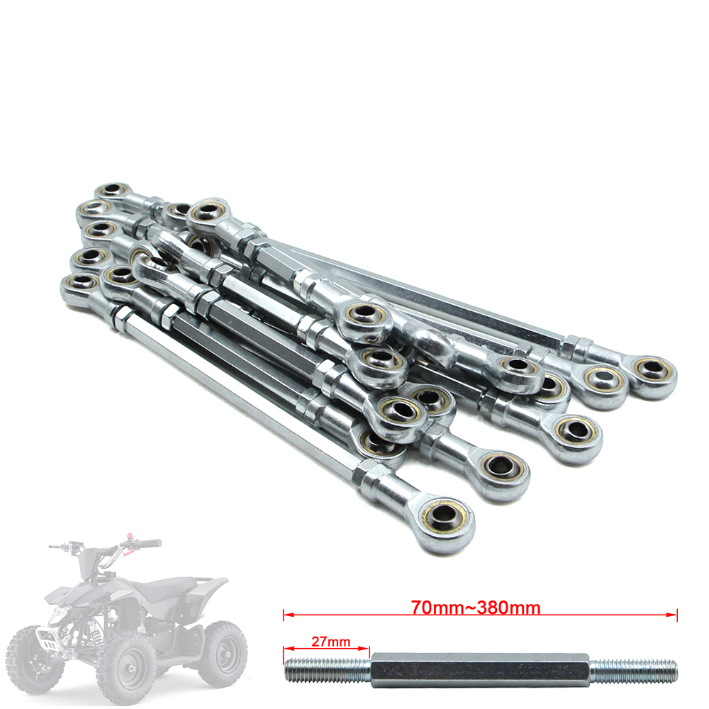 Kids Outdoor Quad - 1ペア 70mm-290mm ステアリングタイロッドキット ボールジョイント M8ボルト 49cc
