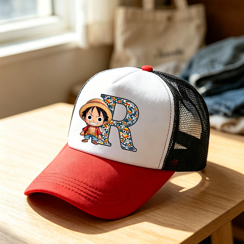 Kids Outdoor Zone - ワンピース ベースボールキャップ 男の子 キッズ 調整可能 ピークドハット