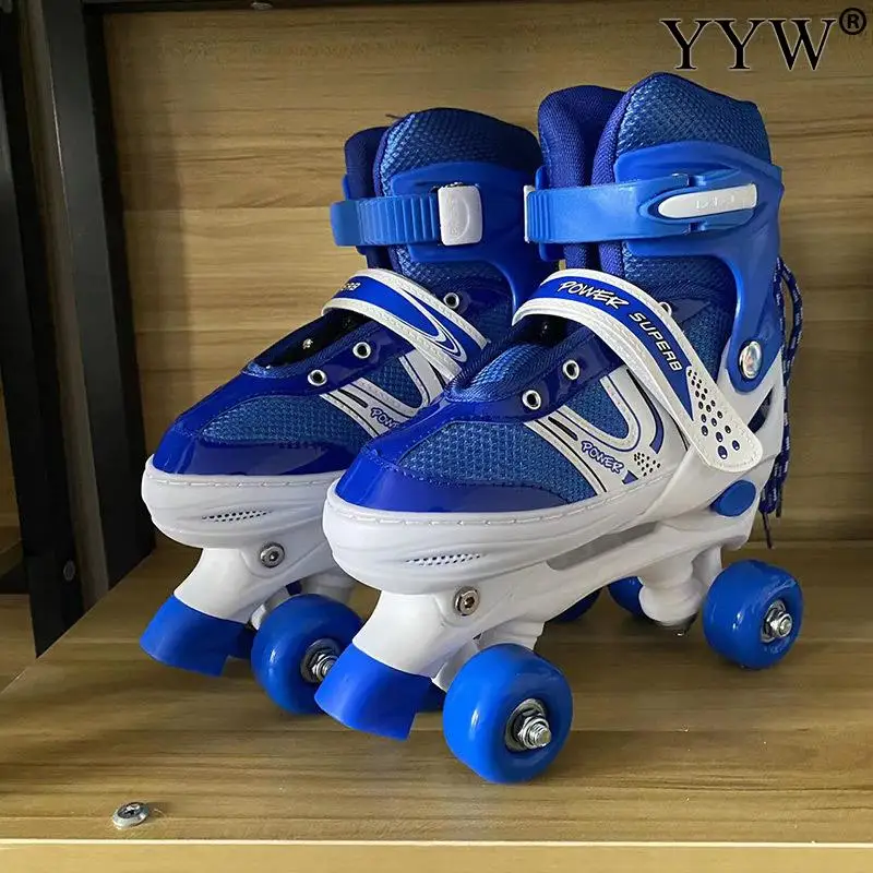 ダブルロウクワッドローラースケートシューズ 4輪スケート 調 - Kids Outdoor Quad のレビューと価格