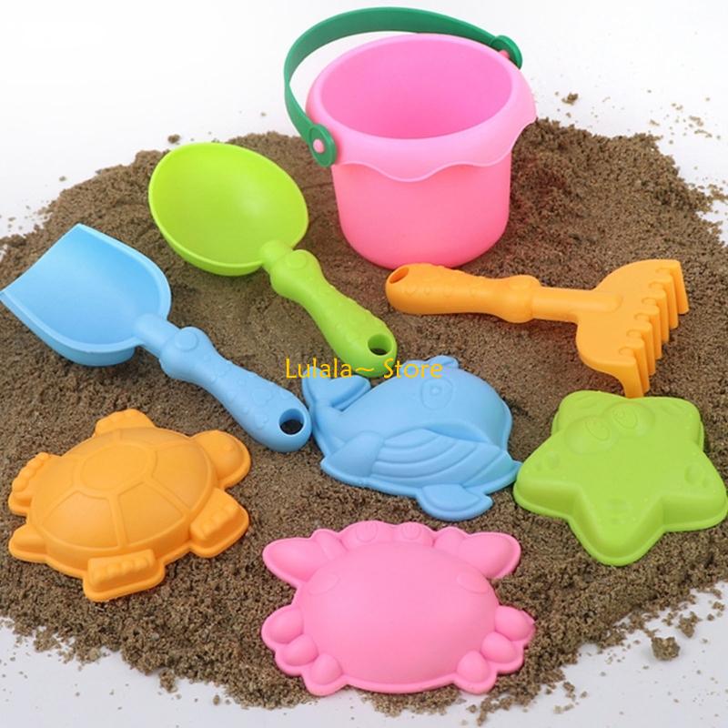 Y4QA 8 ピースビーチおもちゃセット子供用安全で明るい  - Kids Outdoor Nature Play のレビューと価格