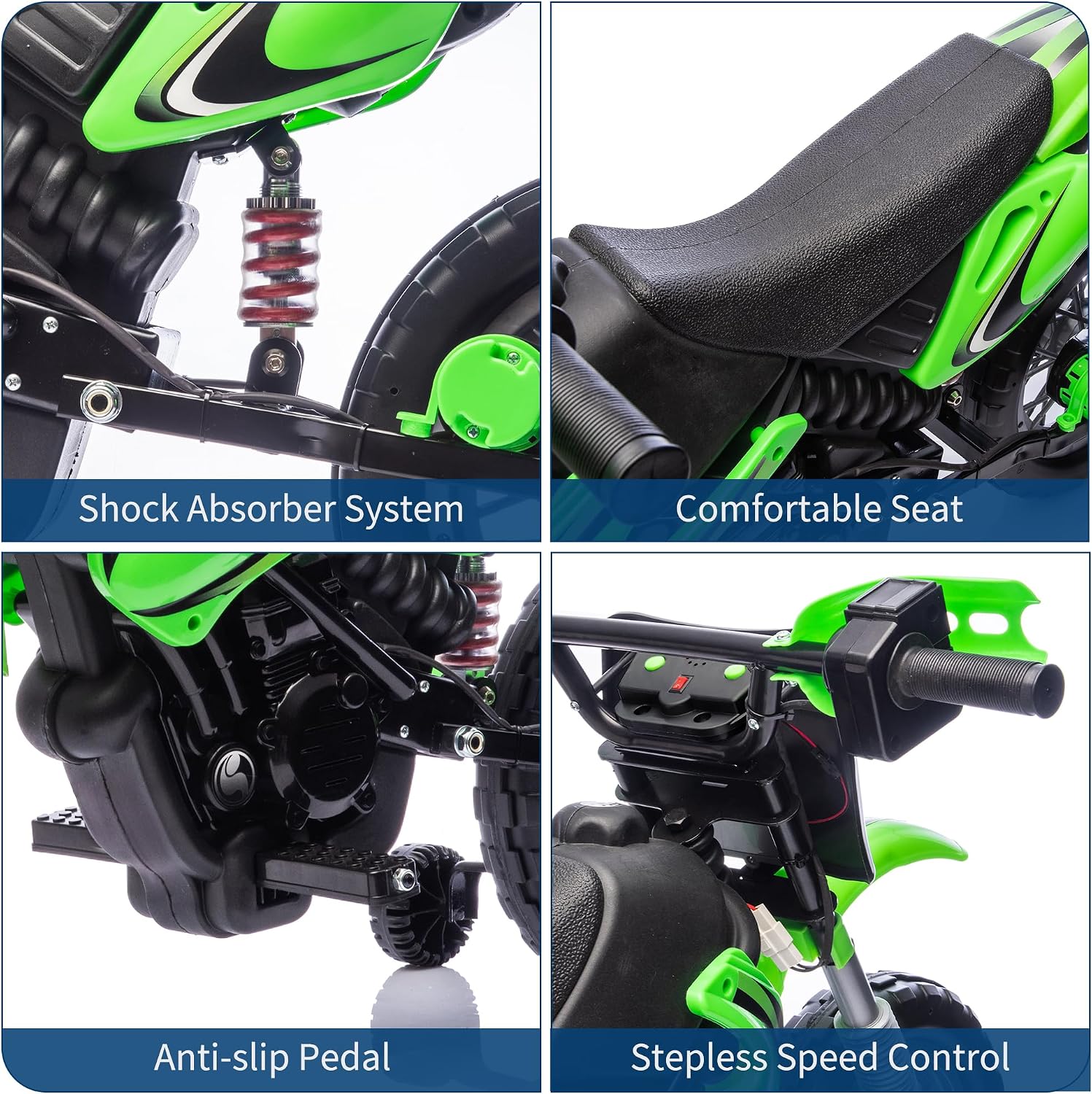 12Vキッズオフロードダートバイク乗用玩具、デュアル25Wモ - Kids Outdoor Dirt Toys のレビューと価格
