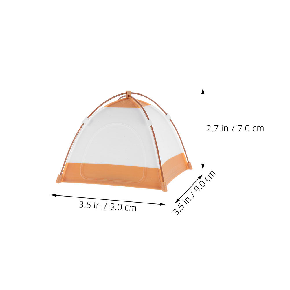 ミニチュアドールハウス用キャンプテント。1/12スケールの家 - Kids Outdoor House Accessories のレビューと価格
