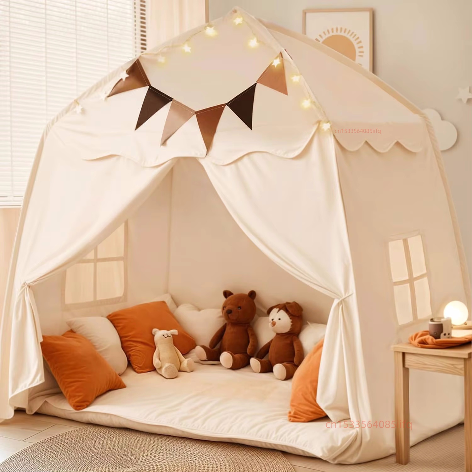 子供用テント 折りたたみ式 室内/屋外 プレイハウス プリン - Kids Outdoor Fence のレビューと価格