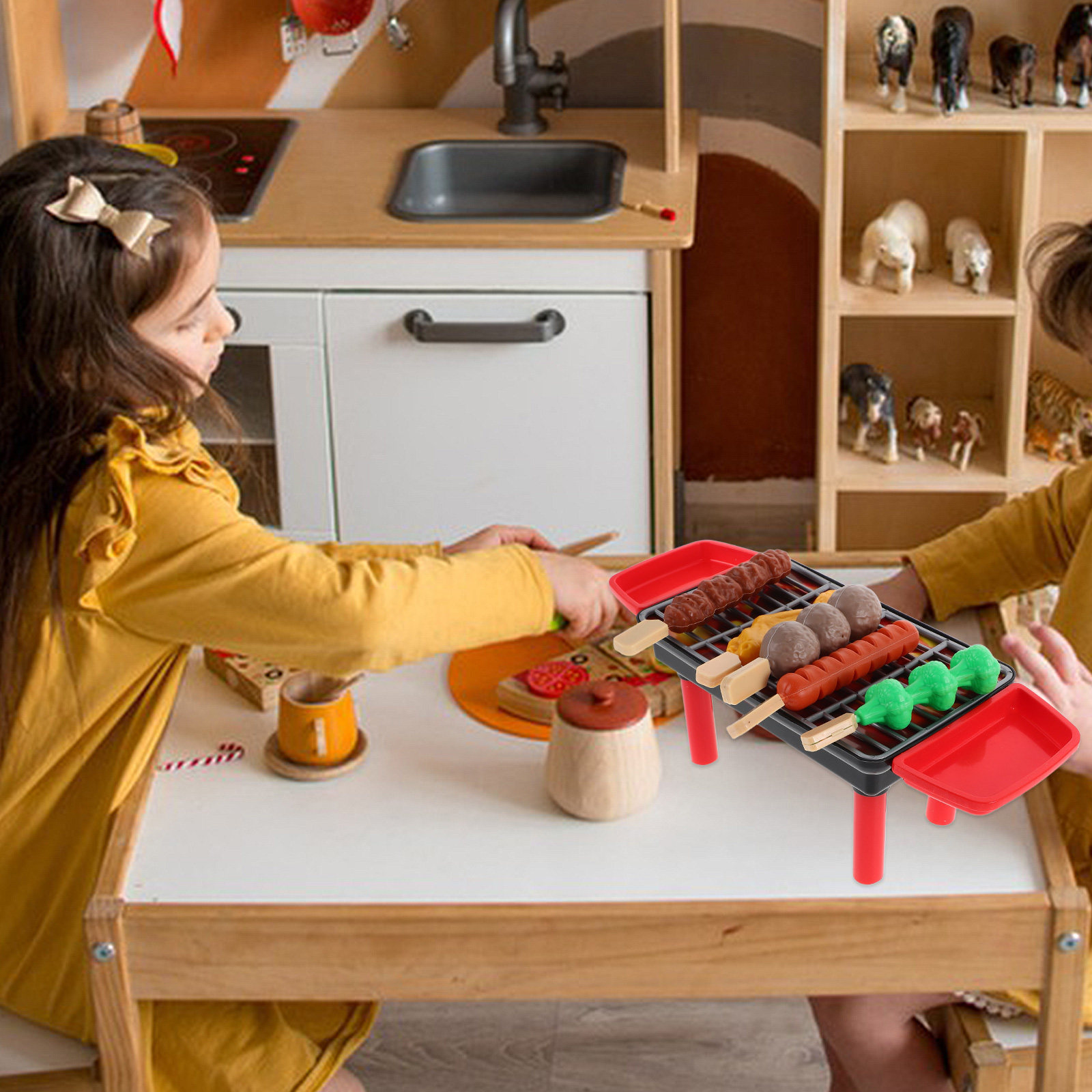 子供用バーベキューグリルおもちゃセット 20点セット。食品や - Kids Outdoor Grill Set のレビューと価格