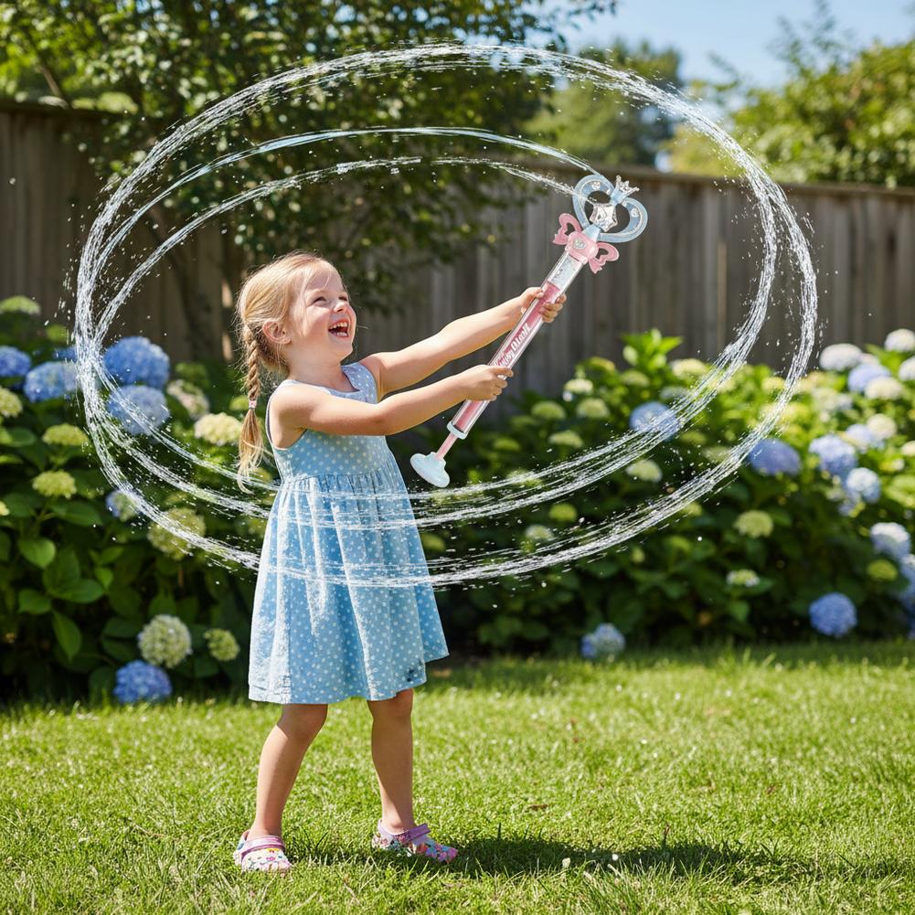 魔法の妖精の杖型ウォーターガン、キラキラ輝く夏の水遊びおもち - Kids Outdoor Nature Play のレビューと価格