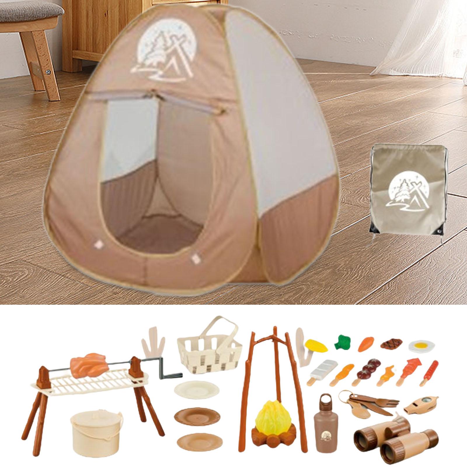 34点入り キッズキャンプセット ピクニックアクセサリー 知 - Kids Outdoor Grill Set のレビューと価格