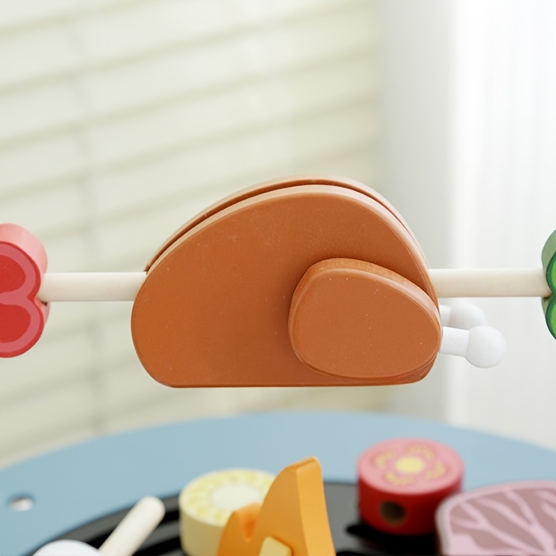 木製バーベキュープレイセット 子供向けごっこ遊びBBQおもち - Kids Outdoor Grill Set のレビューと価格