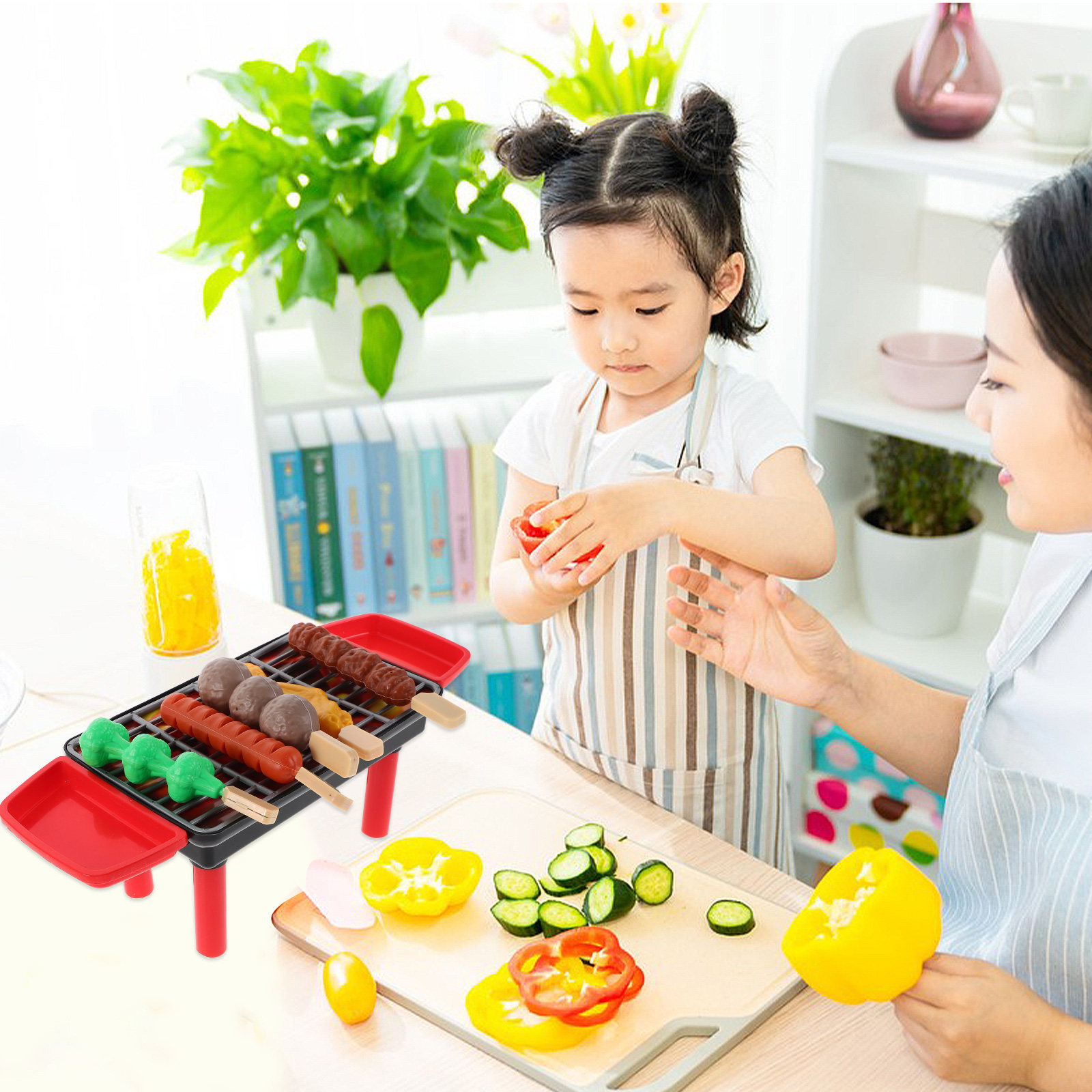 20個入り、子供用バーベキューグリルおもちゃセット。リアルな - Kids Outdoor Grill Set のレビューと価格
