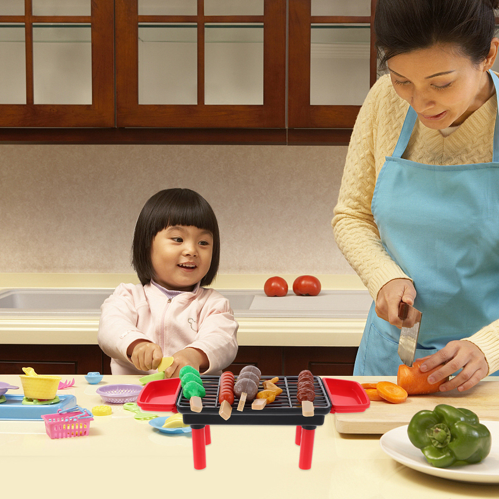 20個入り、子供用バーベキューグリルおもちゃセット。リアルな - Kids Outdoor Grill Set のレビューと価格