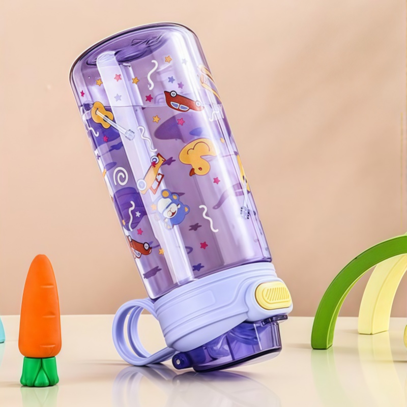 550mlの子供用、かわいい動物柄の水筒。安全ロック付きで、 - Outdoor Kid Friendly のレビューと価格