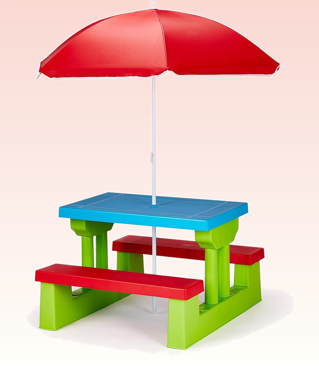 JOYMOR キッズピクニックテーブル（傘付き）、プラスチッ - Kids Outdoor Umbrella For Table のレビューと価格
