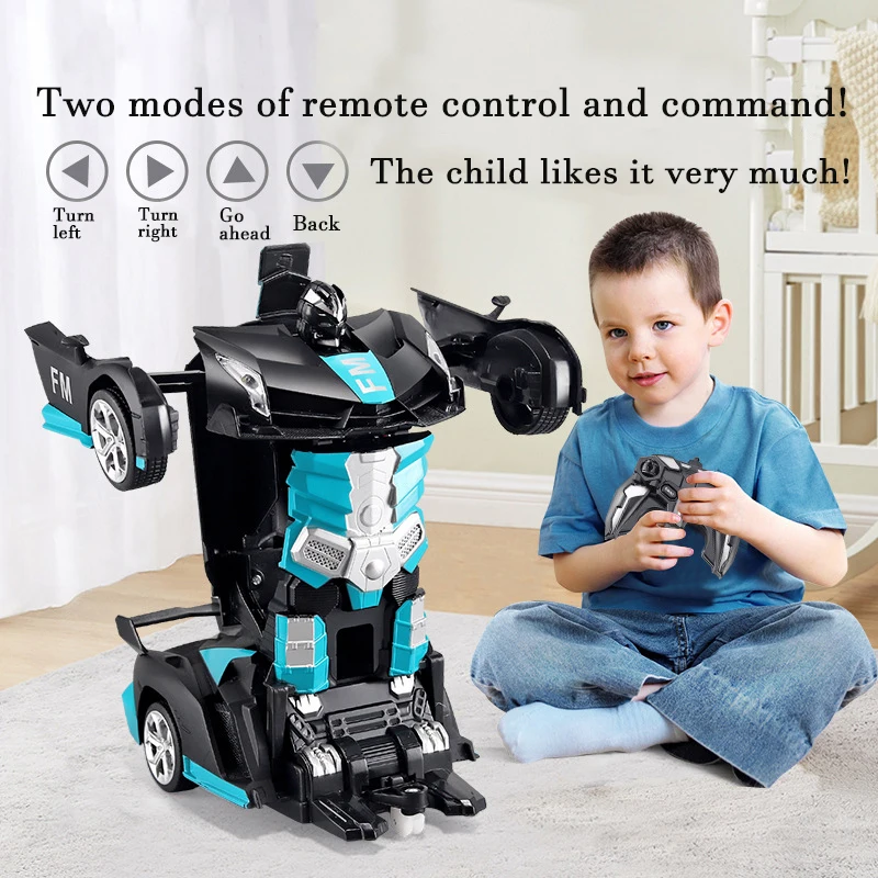 2in1 電動 RC カー変形ロボットワンキー変形車屋外リモ - Kids Outdoor Fun のレビューと価格