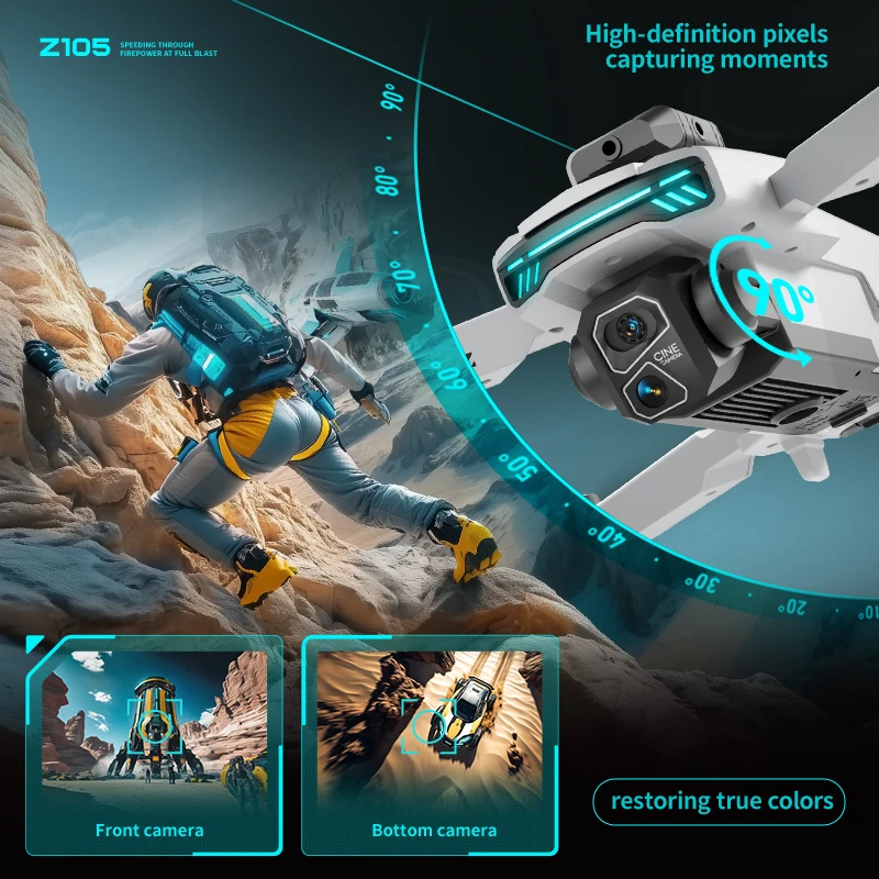 Z105 ドローン RC クアッドコプター（ブラシモーター搭 - Kids Outdoor House Accessories のレビューと価格