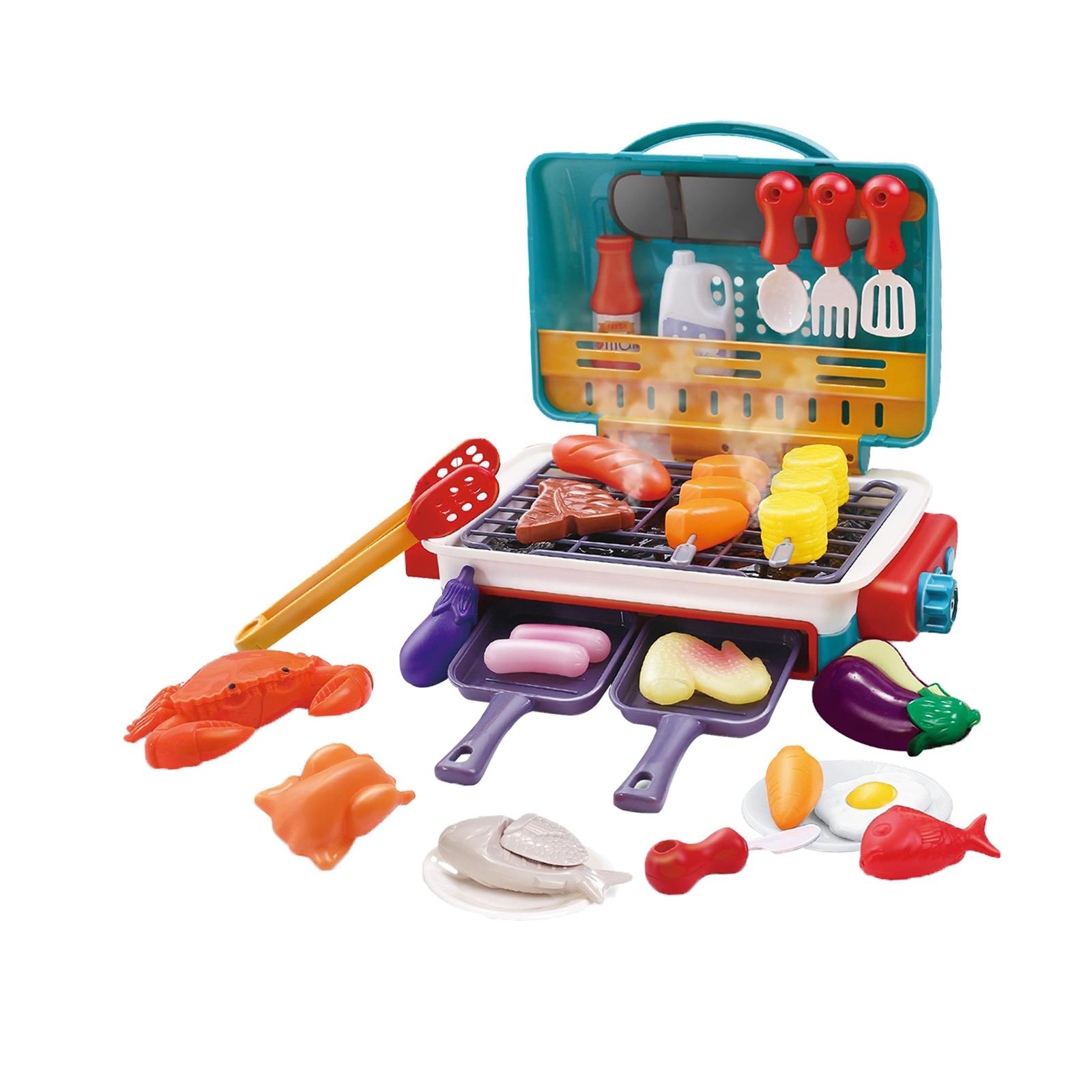 子供向けのバーベキューグリルおもちゃ。ミストスプレー機能付き - Kids Outdoor Grill Set のレビューと価格
