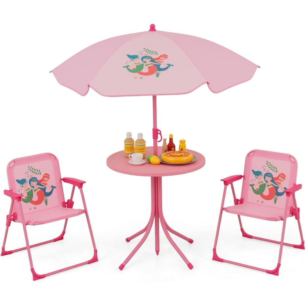 子供用ピクニックテーブル、子供用屋外テーブル（折りたたみ椅子 - Kids Outdoor Umbrella For Table のレビューと価格