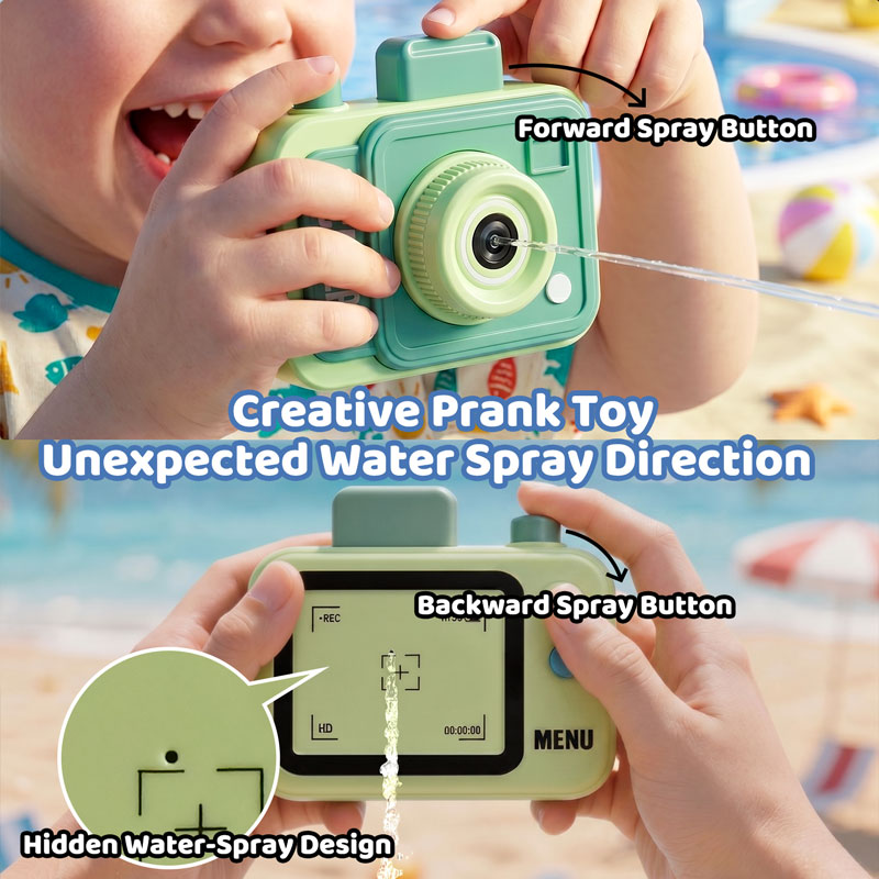 両面水鉄砲カメラ水遊び銃面白い子供用屋外夏プールビーチ水遊び - Kids Outdoor Water Play のレビューと価格
