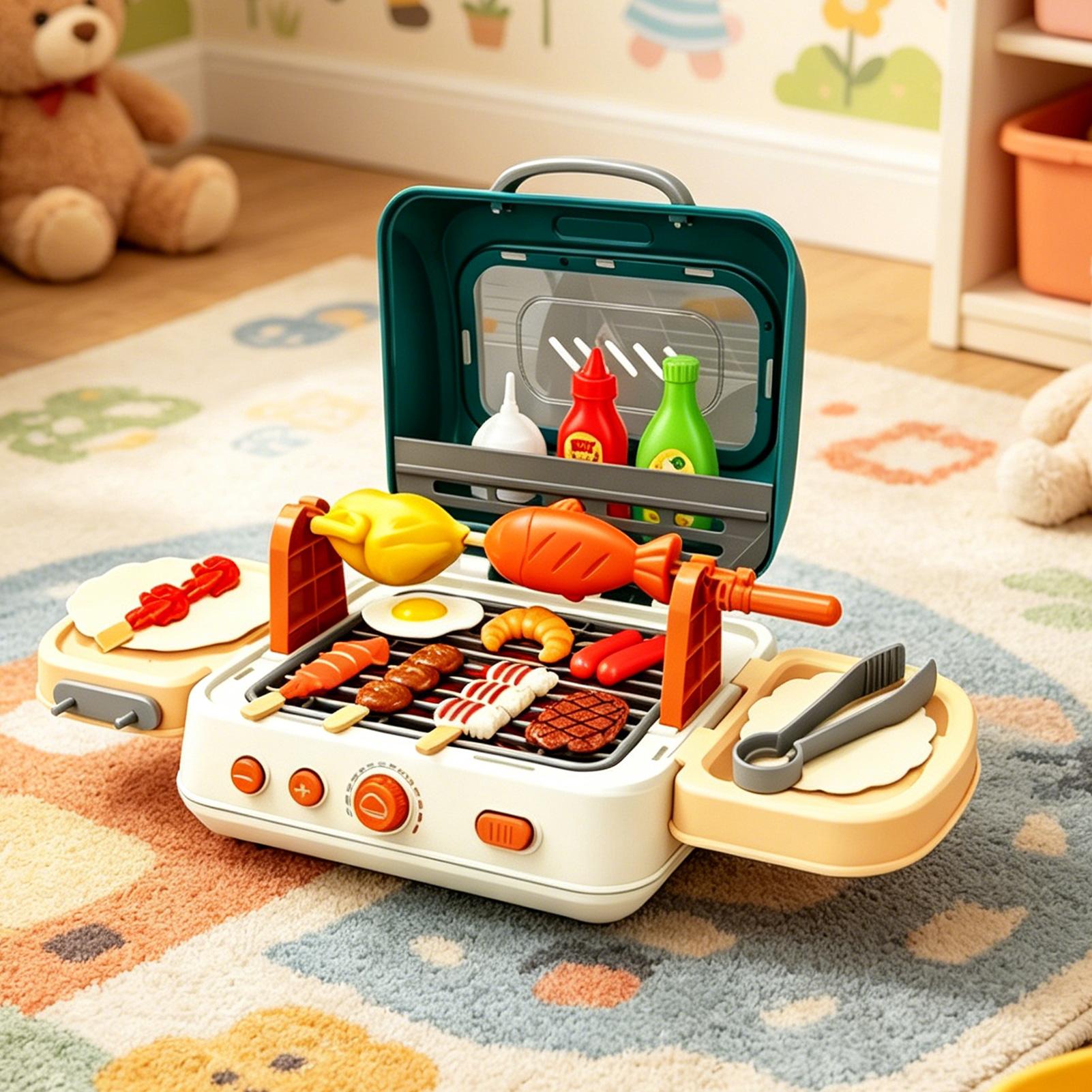 キッズアウトドアグリルプレイセット 折りたたみ式インタラクテ - Kids Outdoor Grill Set のレビューと価格