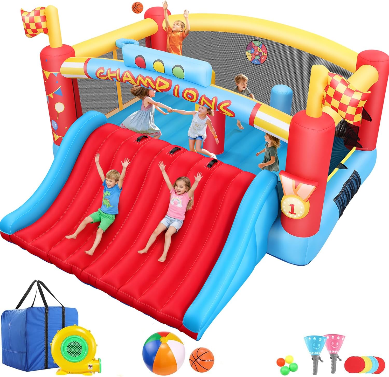 大きな子供向けインフレータブルバウンスハウス、13フィート屋 - Kids Outdoor Park のレビューと価格
