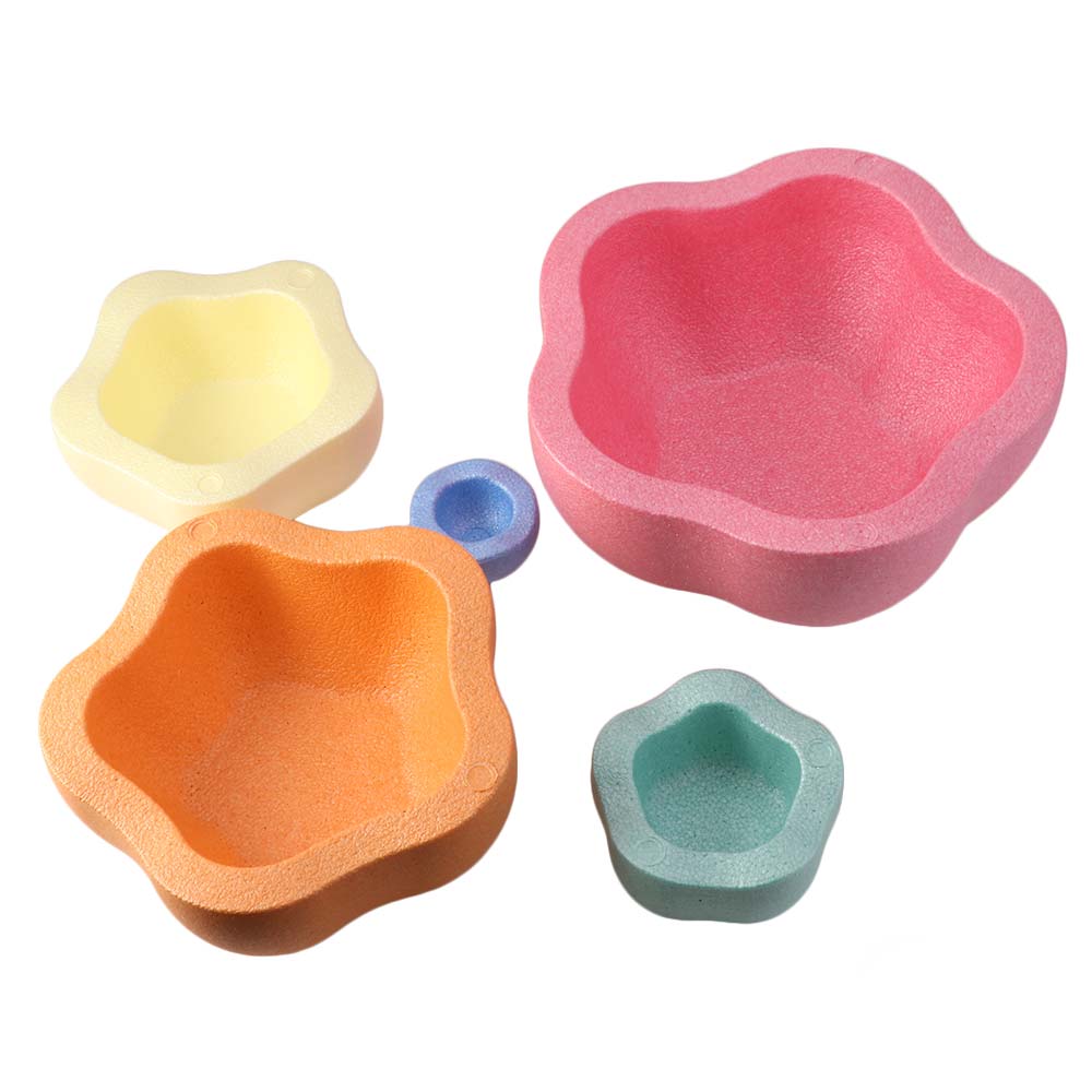 川の石を使ったバランスゲーム。五芒星の形をしたバランス石、フ - Stepping Stone Foam のレビューと価格
