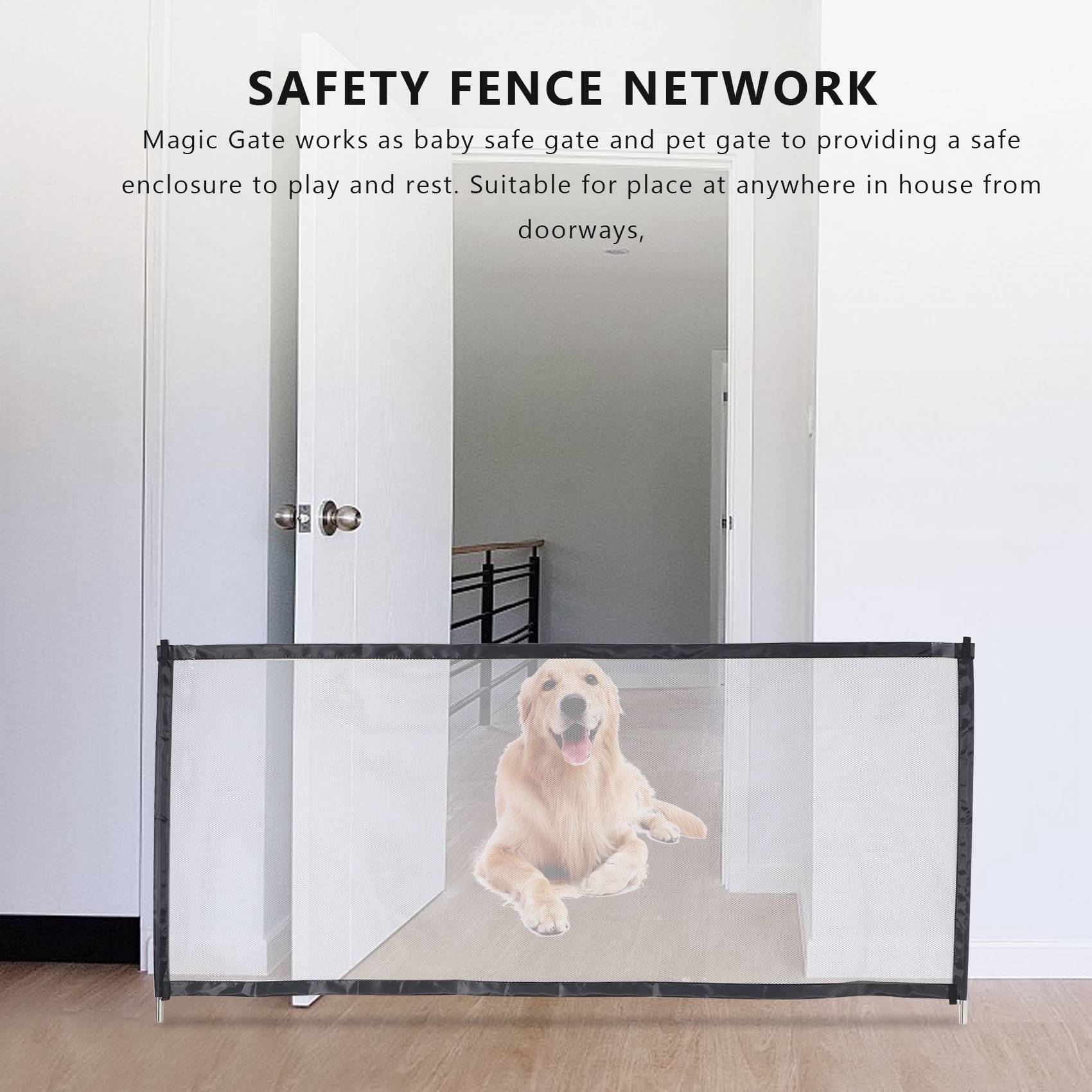 B78B-マジックゲート ポータブル折りたたみ式メッシュベビ - Kids Outdoor Fence のレビューと価格