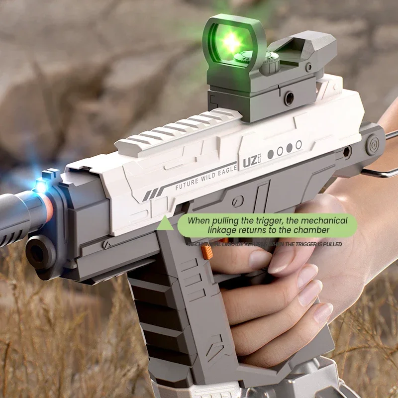 電動 UZI スペースウォーターガンハンド一体型 3 機能サ - Kids Outdoor Nature Play のレビューと価格