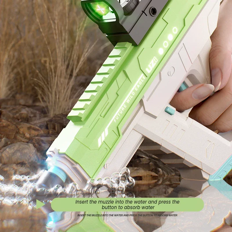 電動 UZI スペースウォーターガンハンド一体型 3 機能サ - Kids Outdoor Nature Play のレビューと価格