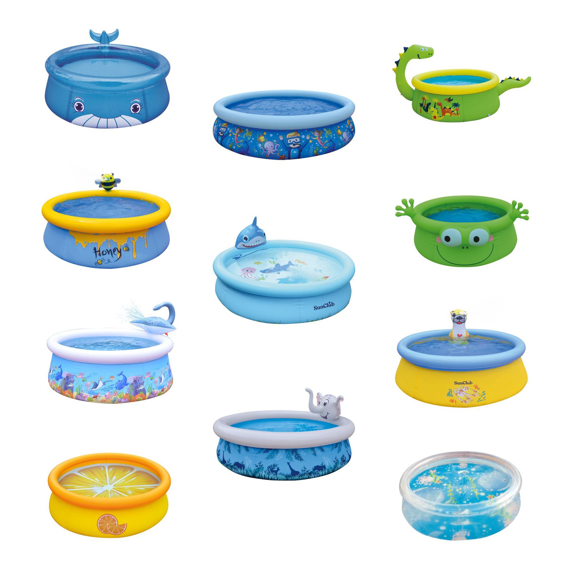 厚みのある子供用インフレータブルプールおもちゃウォータープー - Kids Outdoor Zone のレビューと価格