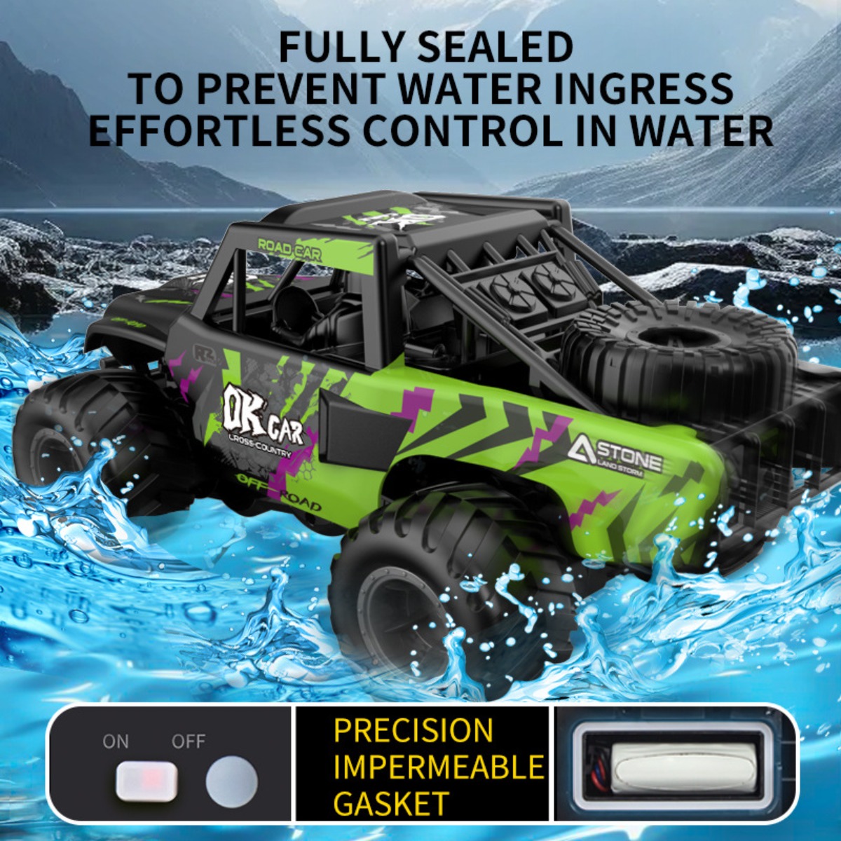 水陸両用RCカー 4WDオフロードクライミング車両 子供用電 - Kids Outdoor Dirt Toys のレビューと価格